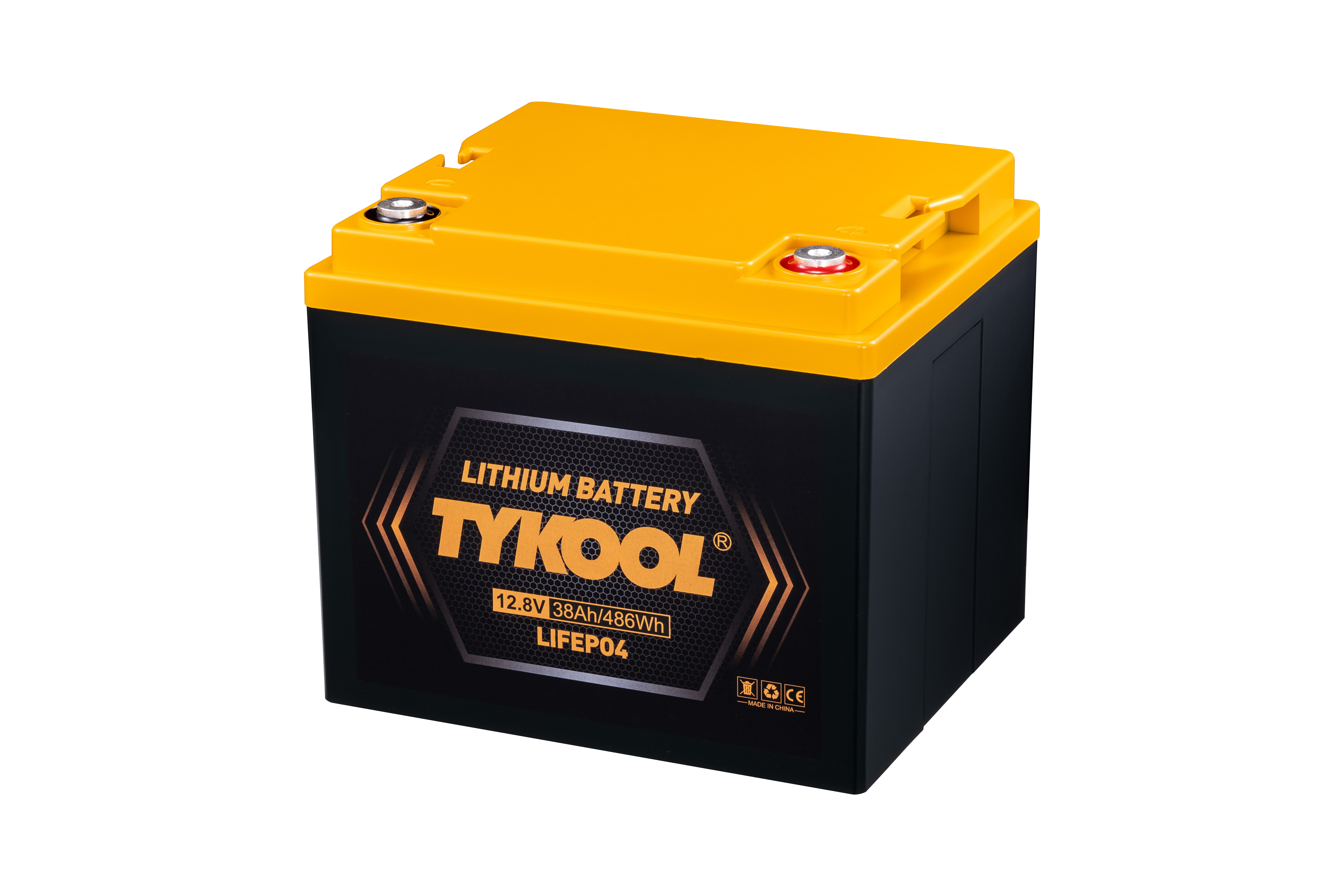 12.8V / 12V 38Ah LiFePO4 Lithium Battery
